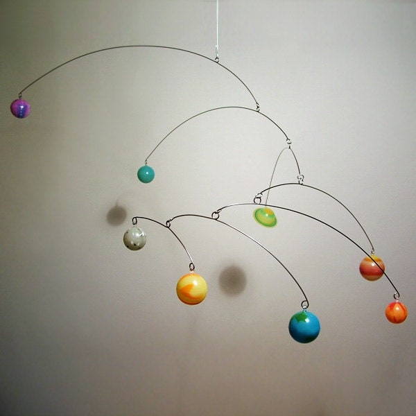 Art Mobile Glow In Dark 8 3D Planets by Julie Frith