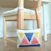 Bag - leather triangles