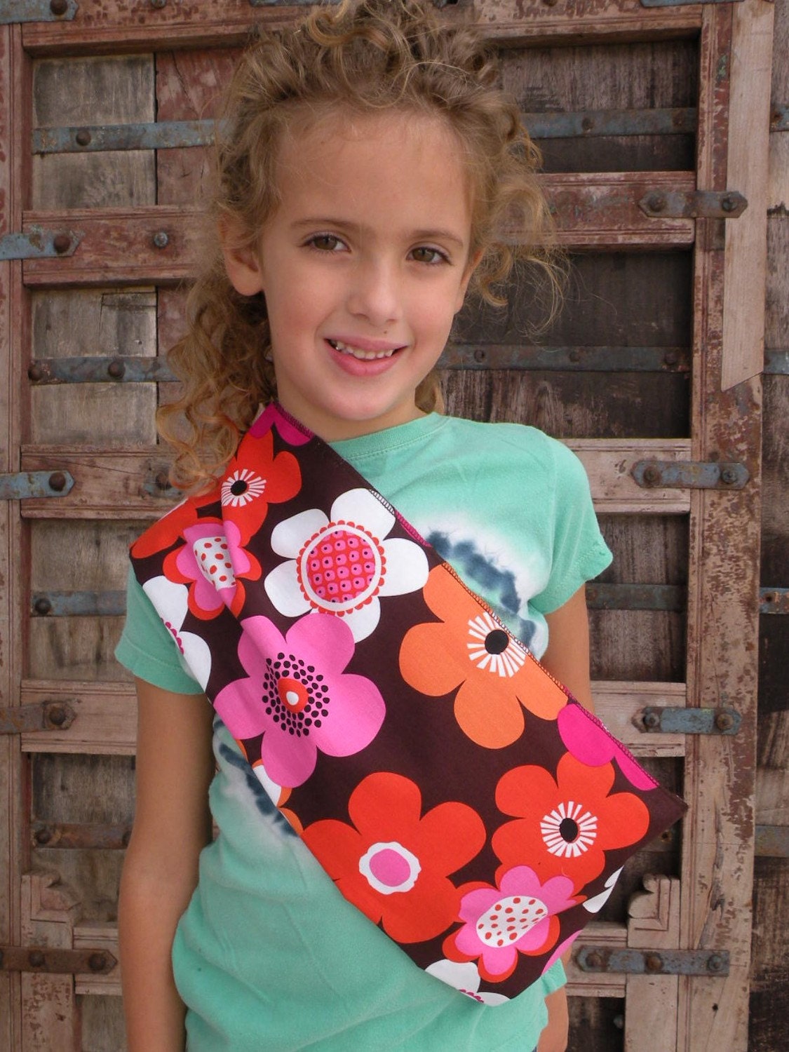 READY TO SHIP-Just Like Mommy Baby Doll Sling- Orange Floral-Free Shipping When Purchased With A Wrap