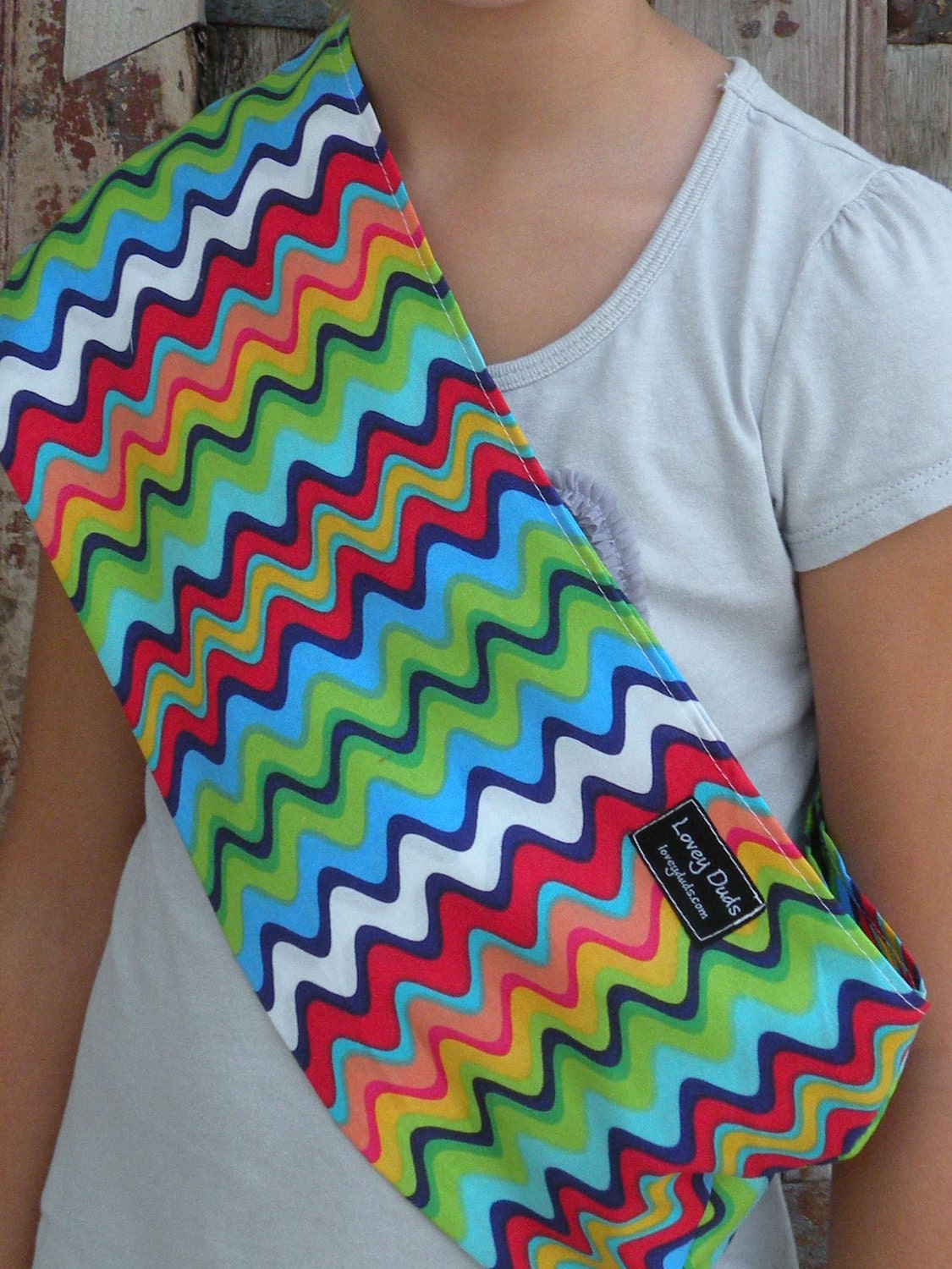 READY TO SHIP-Just Like Mommy Baby Doll Sling-Groovy Stripes -Free Shipping When Purchased With A Wrap