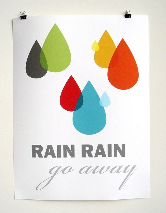 Rain Drops Poster Print (UNFRAMED)