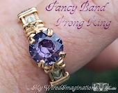 Wire Jewelry Tutorial -  Wire Wrapped Fancy Band Prong Ring - Instant Downloadable PDF File