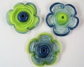 Flower Power - Lampwork Flower Beads