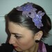 new moon purple sequin headband