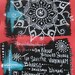 Mandala: Original Mantra Meditation Gayatri Art Matted and Ready to Frame