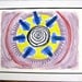 Mandala: Early Original Watercolor - Reflections of Life Matted and Ready to Frame