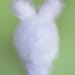 White Bunny Faux Fur Stuffed Plush Toy named Cottonball - Medium Size