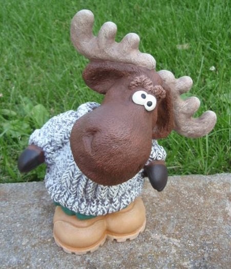Ceramic  Moose Home Decor Cute Character