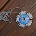 Tranquil Garden Pendant 24" Necklace K-O Lampwork Beads