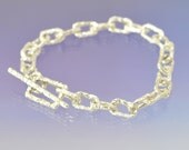Hewn Wabi Sabi Silver Rustic Handmade Bracelet