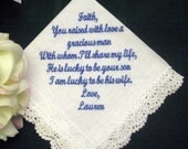 Wedding hanky from Bride to Mother of the Groom with Gift Box 39S includes shipping in the US