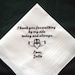Personalized Wedding Handkerchiefs for Father of the Bride with Gift Box 124S includes shipping in the US