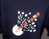 Explosive Safety Third tshirt  -- MENS safety 3rd tshirt cherry bomb symbol bit-mapped impossible Fathers Day