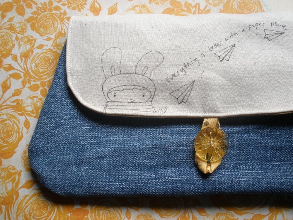 Everything is Better with a Paper Plane Clutch