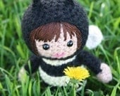 Crochet Pattern- Alexa the bee amigurumi doll