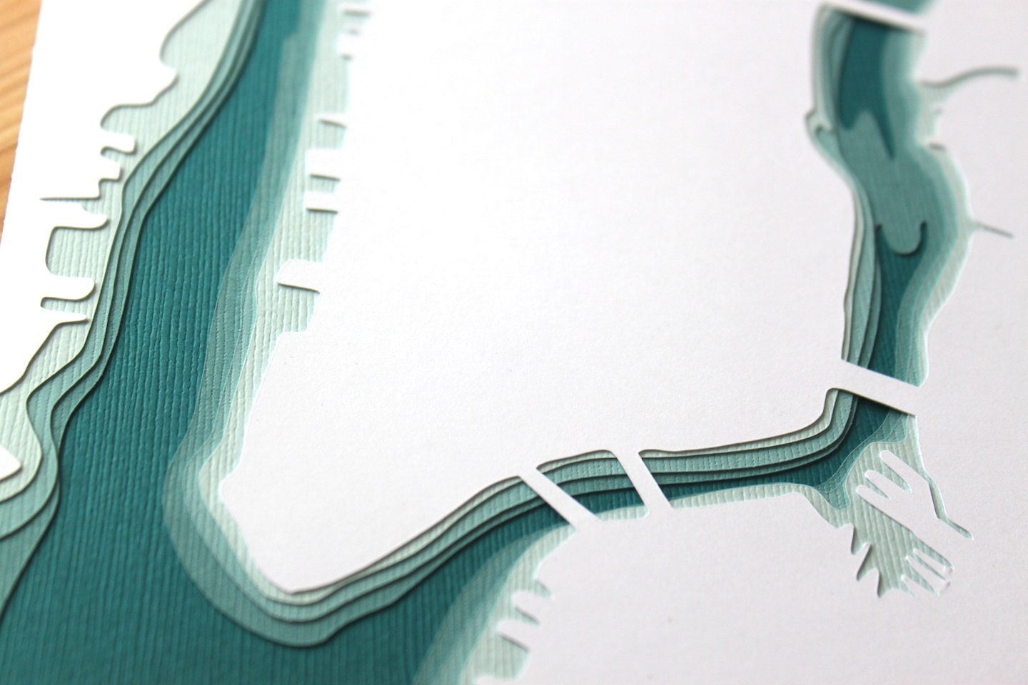Manhattan- original 8 x 10 papercut art in your choice of color