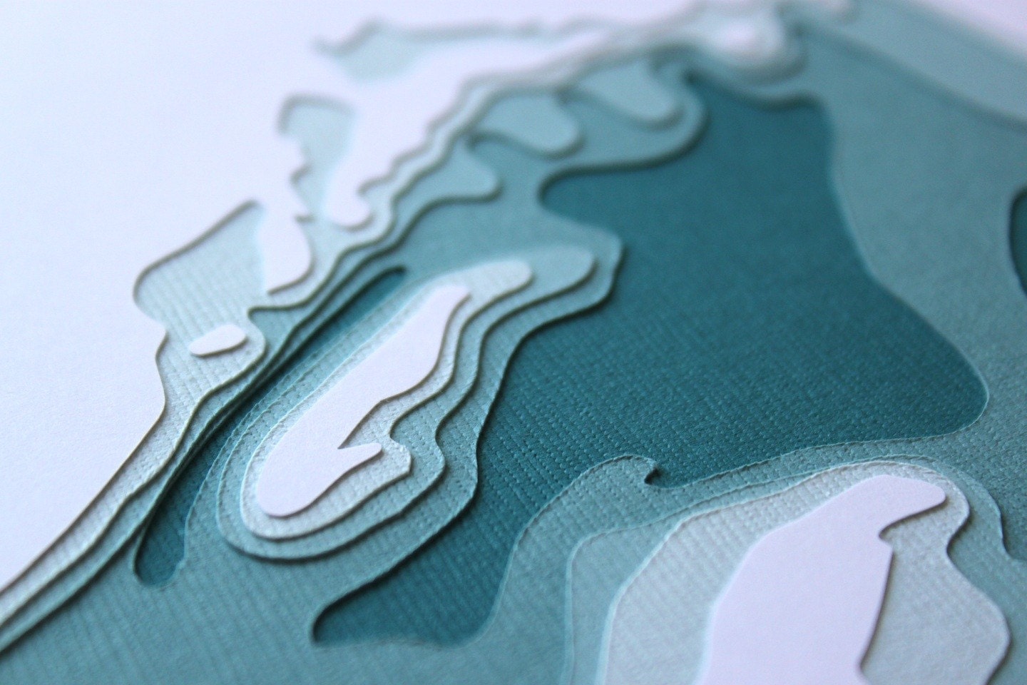 Lake Superior - original 8 x 10 papercut art