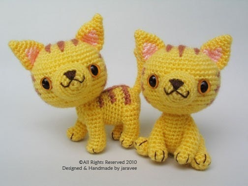 Yellow Kittens - PDF Crochet Pattern
