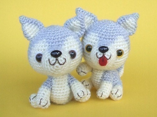 Siberian Husky Puppy - PDF Crochet Pattern