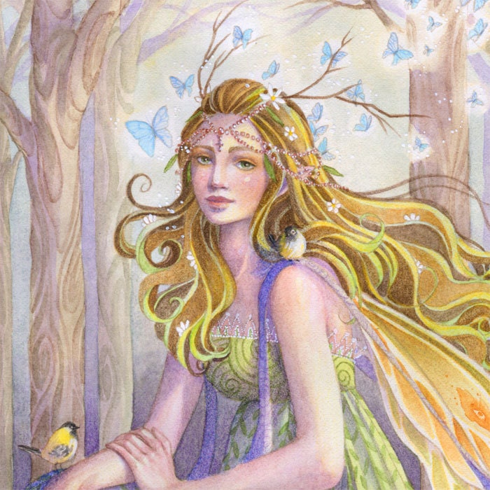 Fairy Art Print Woodland Fairy Irish Celtic Princess