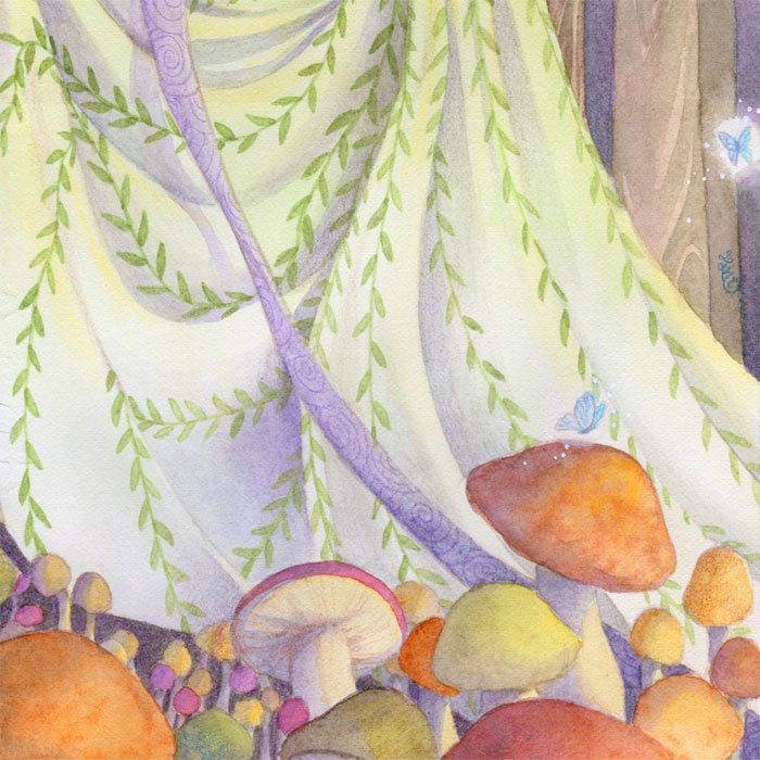 Fairy Art Print Woodland Fairy Irish Celtic Princess