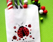Ladybug Birthday party, Personalized Candy Bags, ladybug Favor bags, Birthday party, Sweets, Treats,Set of 24 Il_170x135