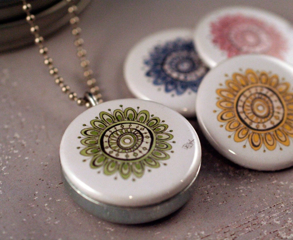 The Amelia Mandala Series (recycled magnetic locket set)