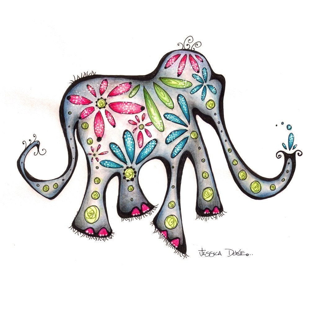 Martha the Elephant (8x10 Fine Art Print)