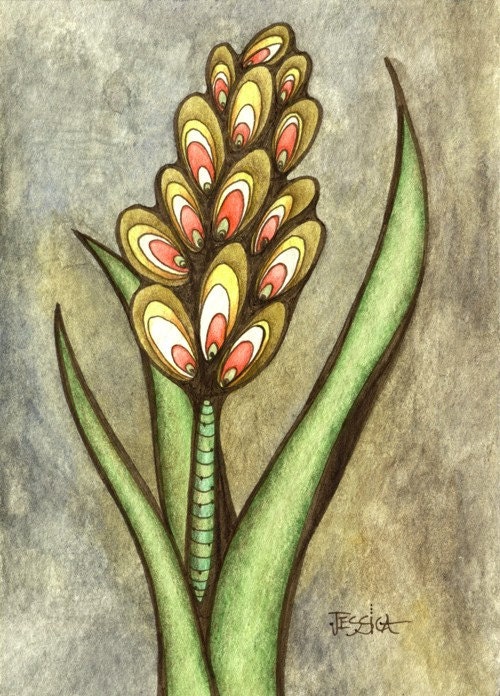 Radiant Melana - Original Watercolour and Ink Illustration