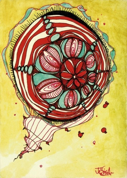 Red Abyss - Limited Editon ACEO mini print