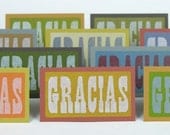 40 MINI CARDS with envelopes You choose 4 designs 10 of each Hand Printed Letterpress