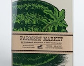 WATERMELON GREETING CARDS Farmers Market Letterpress Card Pack of 8