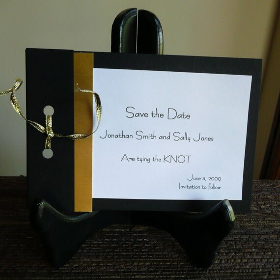 Tying the Knot Save the Date Card