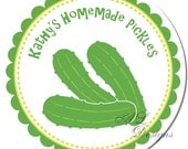 Personalized Labels -- Pickles -- Personalized Preserves Labels, Canning Labels, Personalized Labels -- Choice of Size