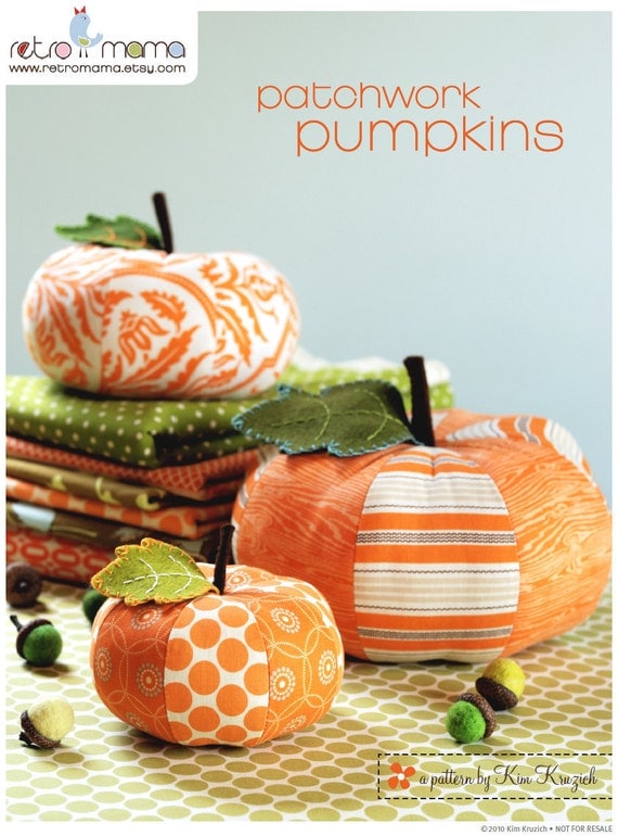 PDF Sewing Pattern Patchwork Pumpkins