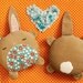 PDF Sewing Pattern Betsy & Basil Bunny Softies Instant Download