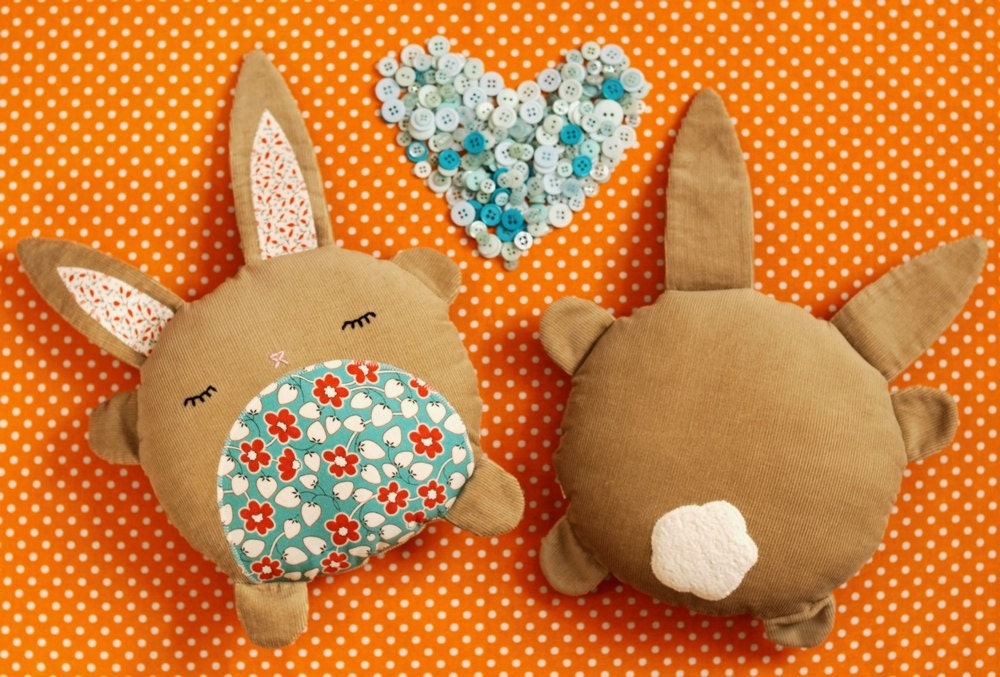 Bunny Stuffed Animal Sewing Pattern Instant Download