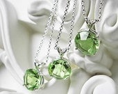 Peridot Vintage Glass Necklace