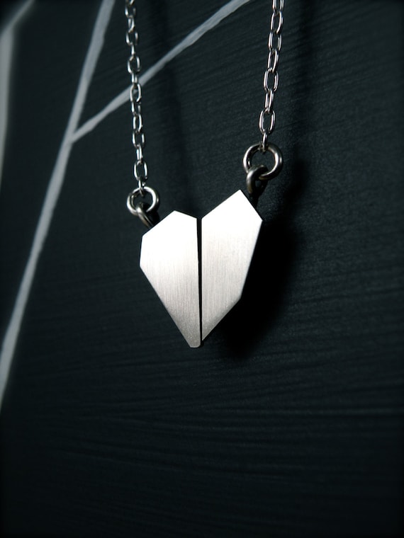 First Crush Collection - asymmetrical geometric modern necklace No.11