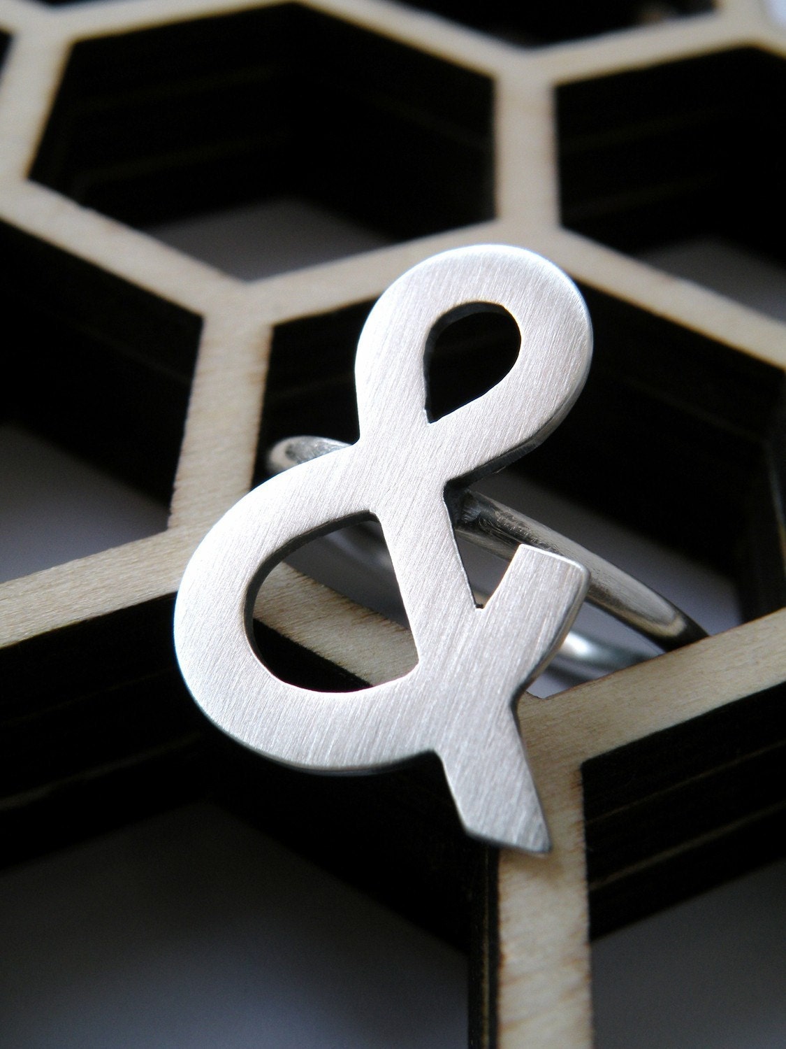 You and Me - Ampersand silver ring