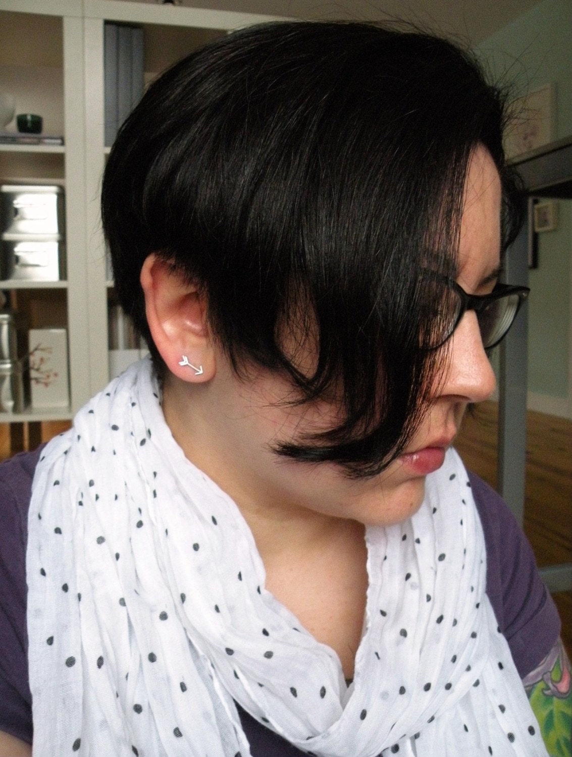 Taking Aim - arrows earrings in sterling silver