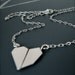 First Crush Collection - asymmetrical geometric modern necklace No.11