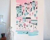 San Francisco Letterpress Print