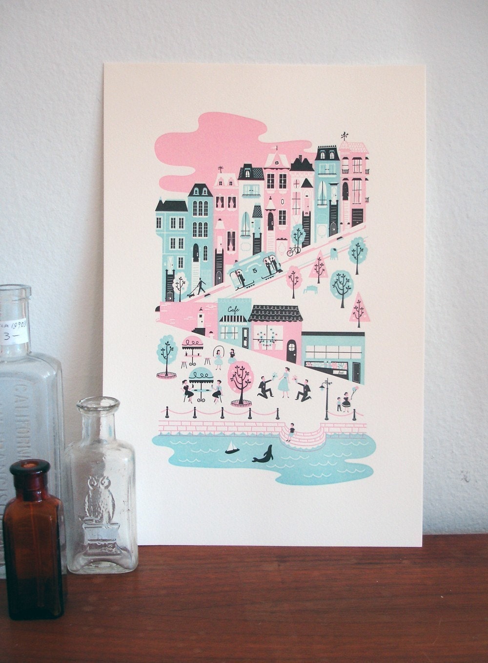 San Francisco Letterpress Print