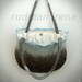 Felted handbag Rain drops