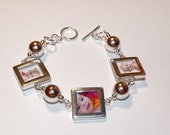 Classic Photo Bracelet (3 Frame) Sterling Beads