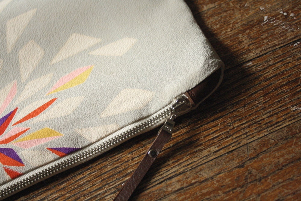 NOMAD Collection - STELLA Leather & Kimono Clutch
