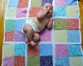 Heirloom Rainbow Baby Blanket Eco-Friendly Cotton Crochet