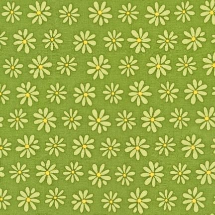 Monaluna Mingle Retro Daisies Spring Green, 30 inches Sale