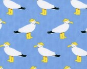 It's a Shore Thing Fabric by Dear Stella,  Seagulls Blue,   Designer Fabric